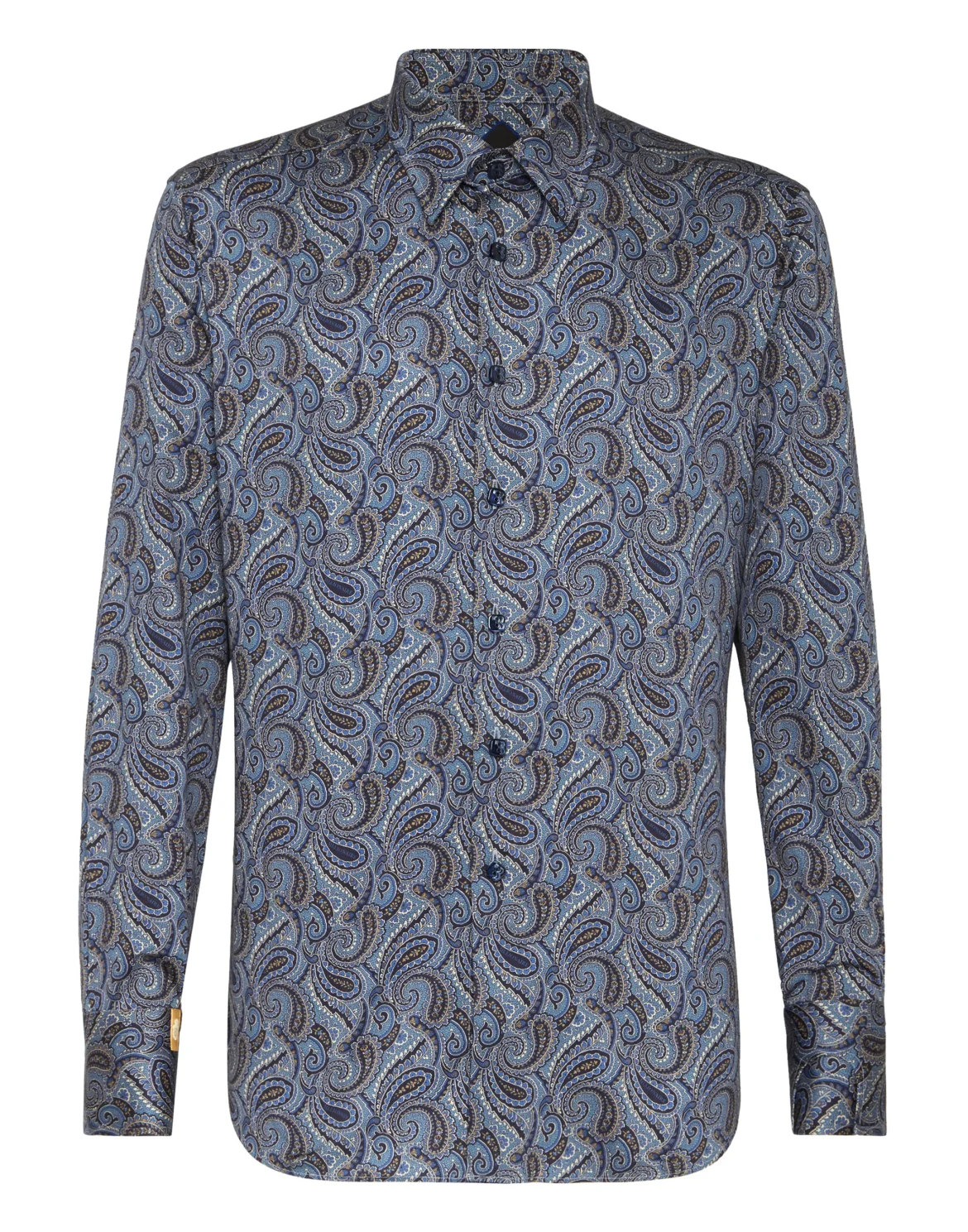Shirt Silver Cut LS/Milano Paisley, цвет: Синий