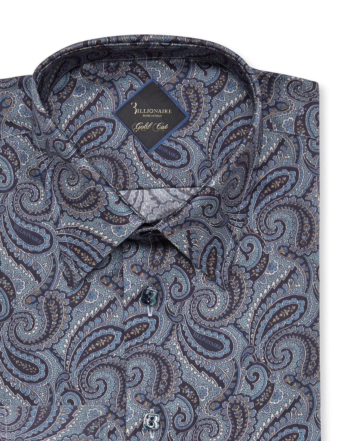 Shirt Gold Cut LS/Milano Paisley, цвет: Синий