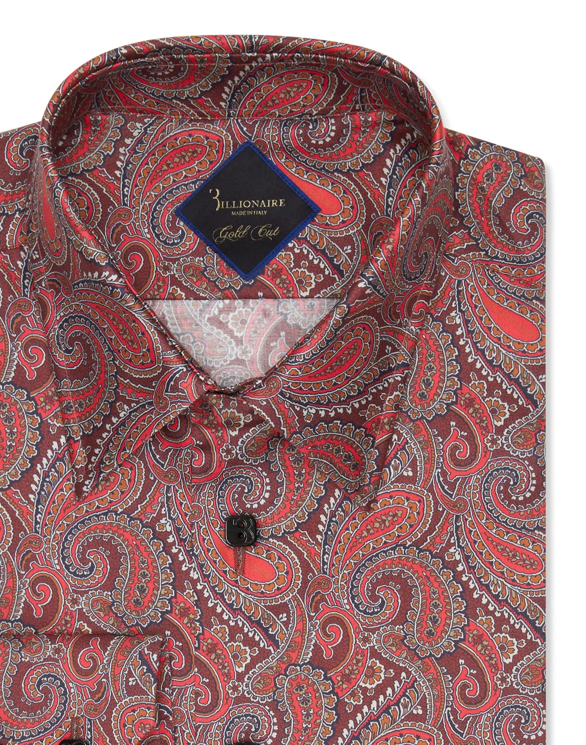 Shirt Gold Cut LS/Milano Paisley, цвет: Красный
