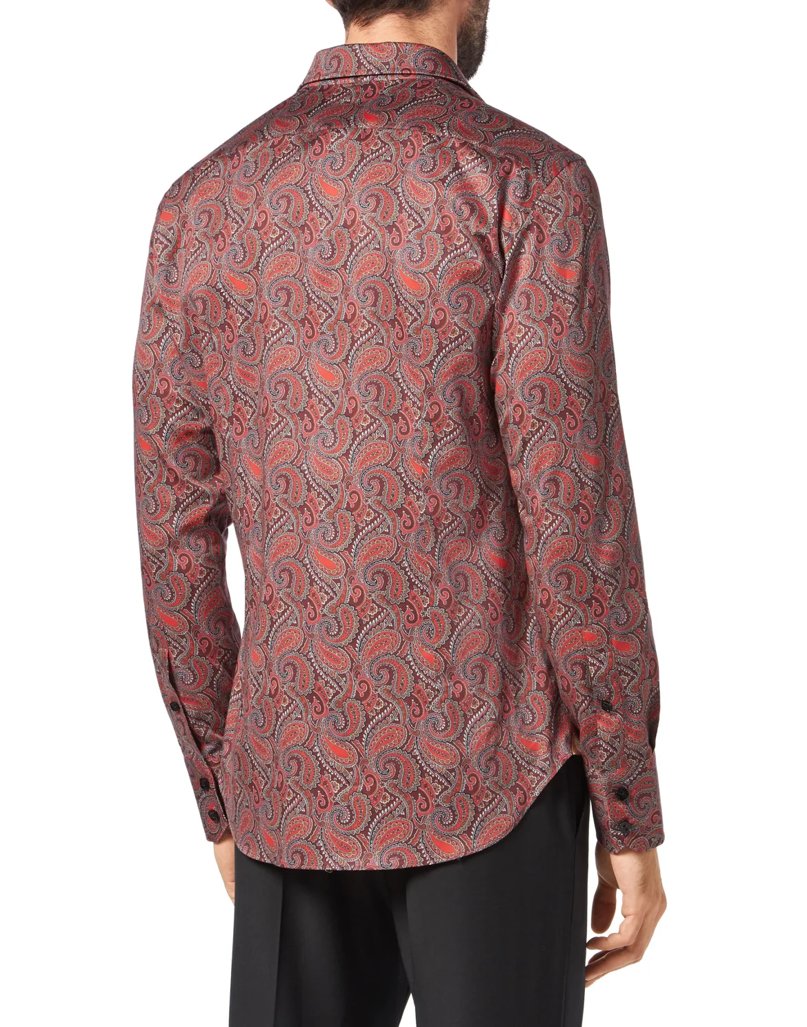 Shirt Gold Cut LS/Milano Paisley, цвет: Красный