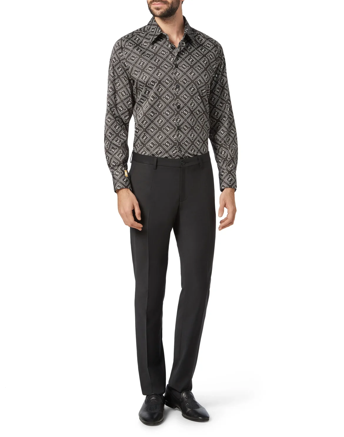 Shirt Silver Cut LS/Milano Crest, цвет: Черный