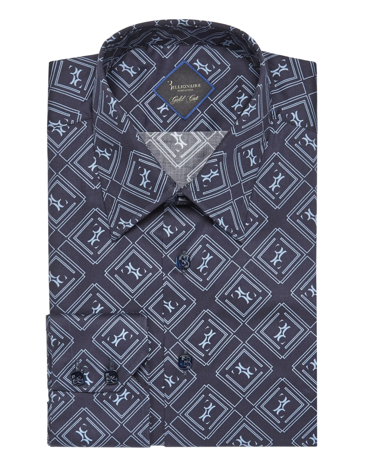Shirt Gold Cut LS/Milano Crest, цвет: Синий