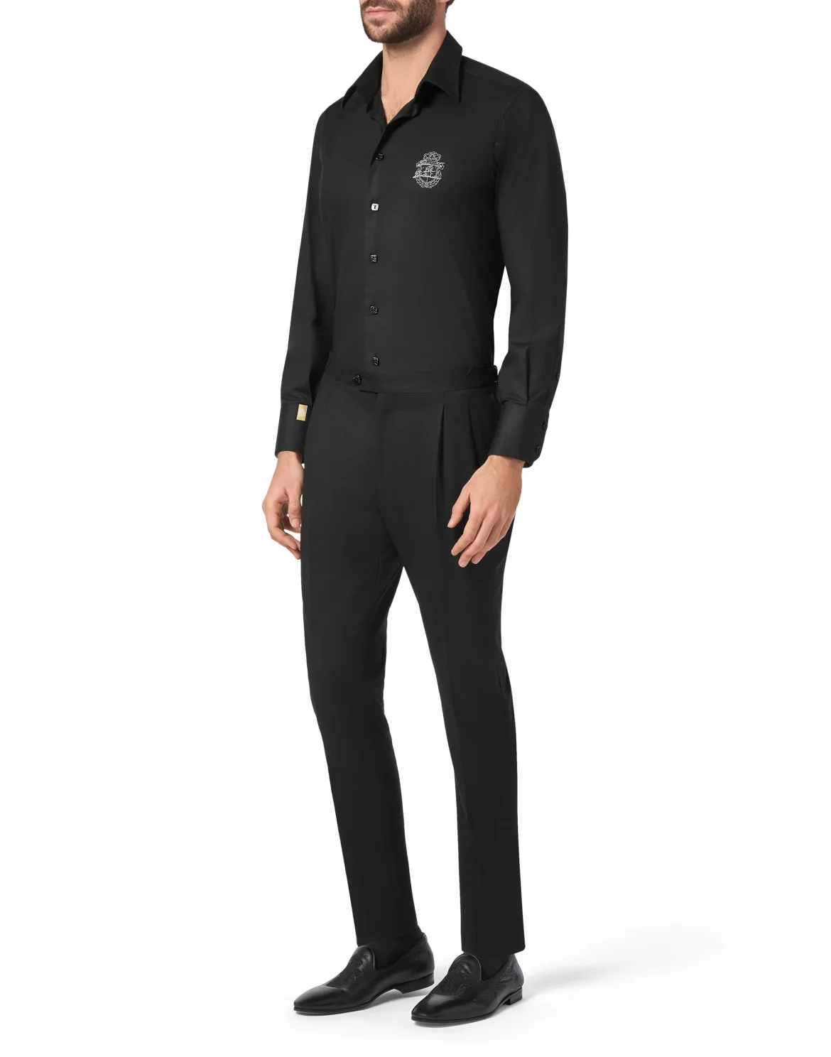 Slim Trousers Crest, цвет: Черный