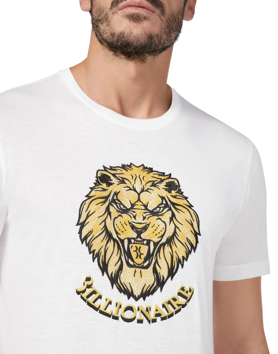 T-shirt Round Neck SS Lion, цвет: Белый