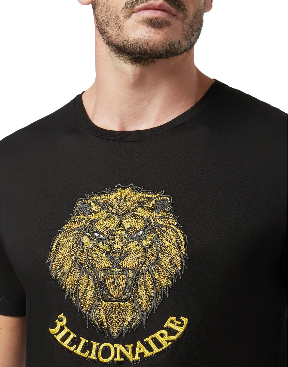 T-shirt Round Neck SS Lion, цвет: Черный