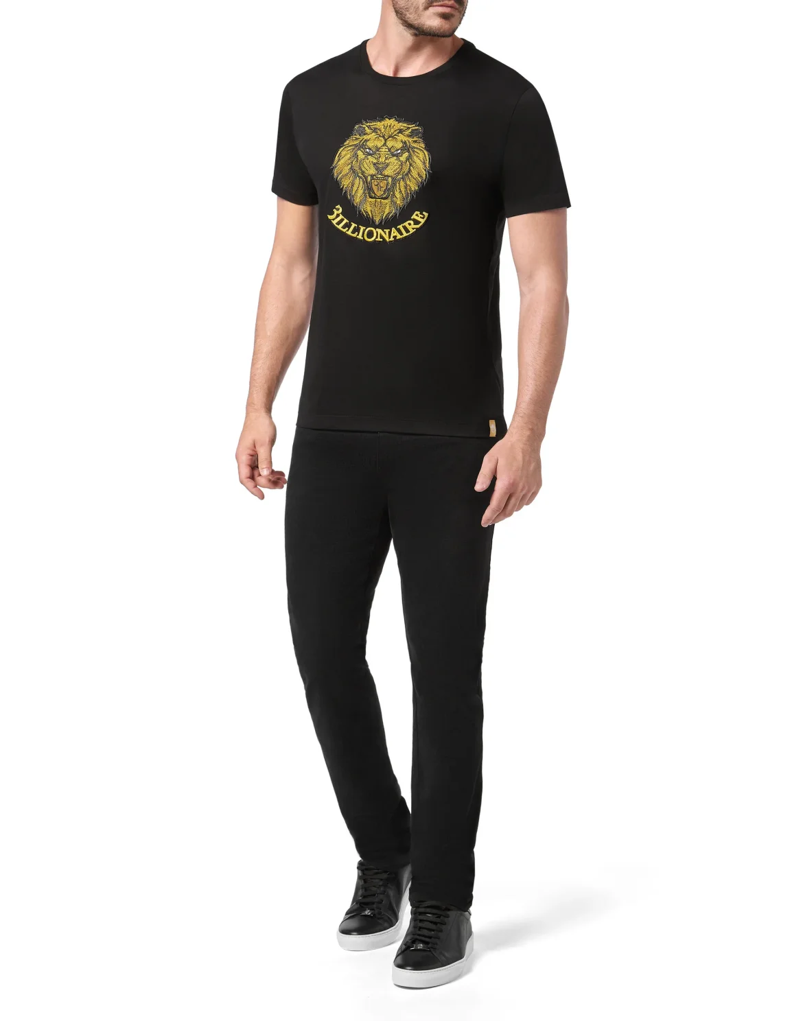 T-shirt Round Neck SS Lion, цвет: Черный