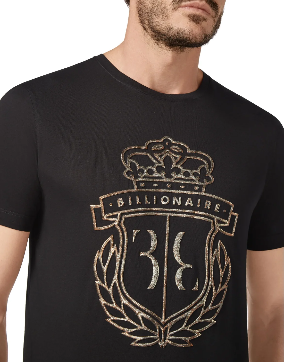 T-shirt Round Neck SS Crest, цвет: Черный
