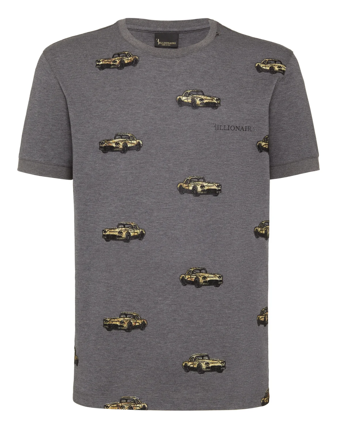T-shirt Round Neck SS Cars Racing, цвет: Серый