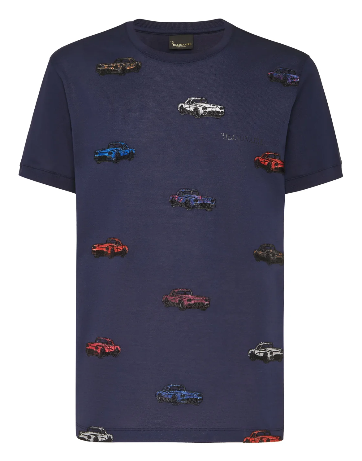 T-shirt Round Neck SS Cars Racing, цвет: Синий