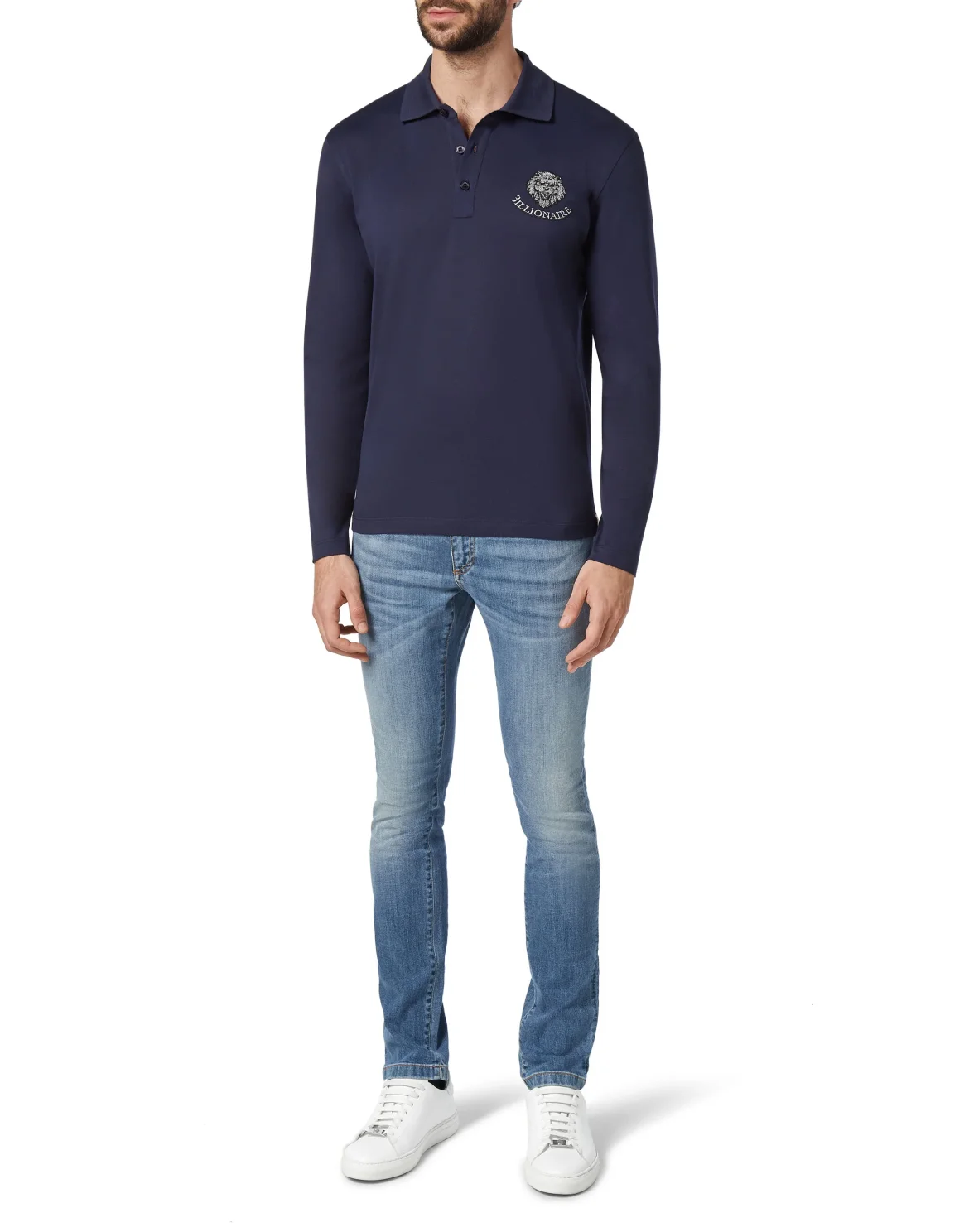 Polo shirt LS Lion, цвет: Синий