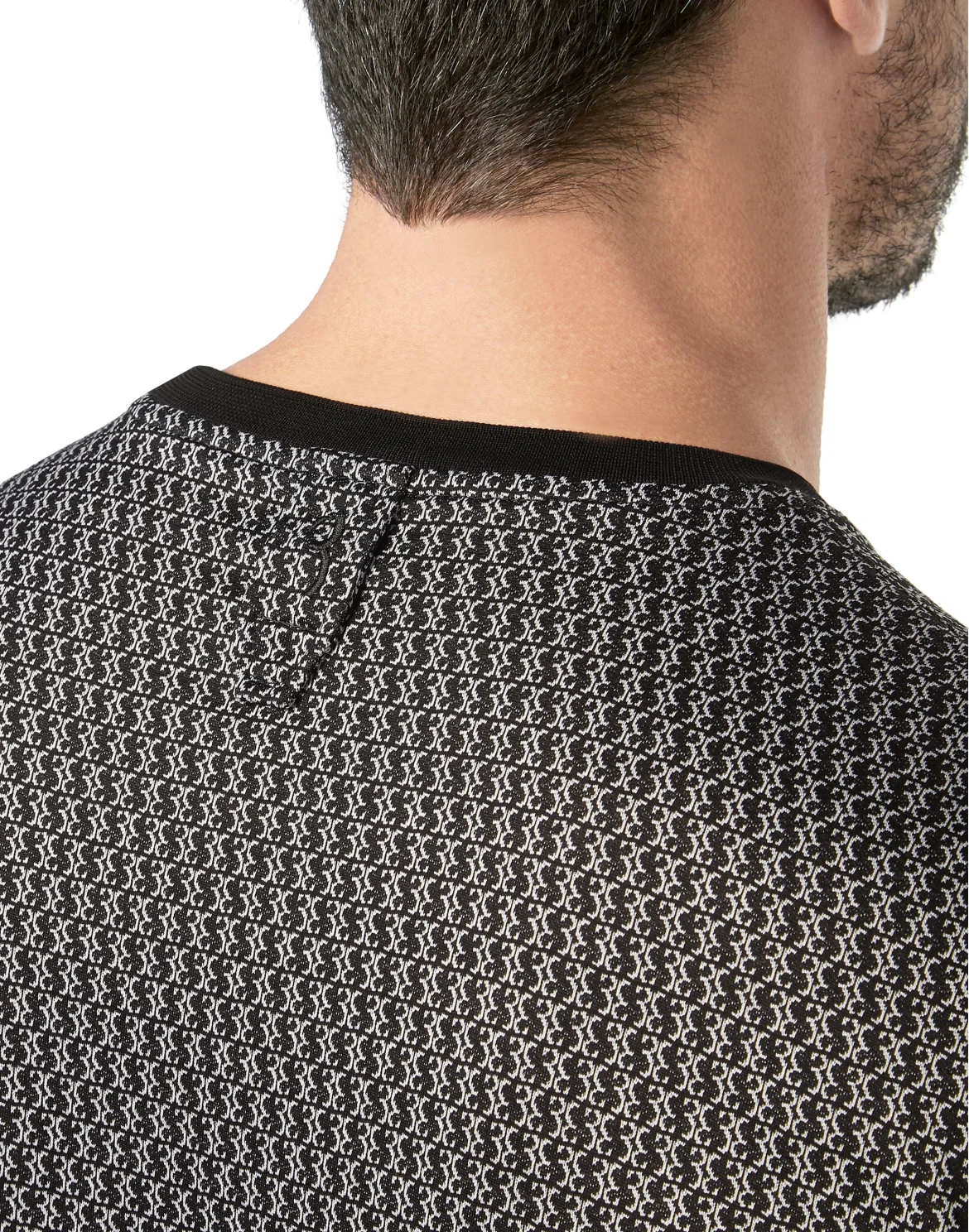 T-shirt Round Neck SS All over BB, цвет: Черный