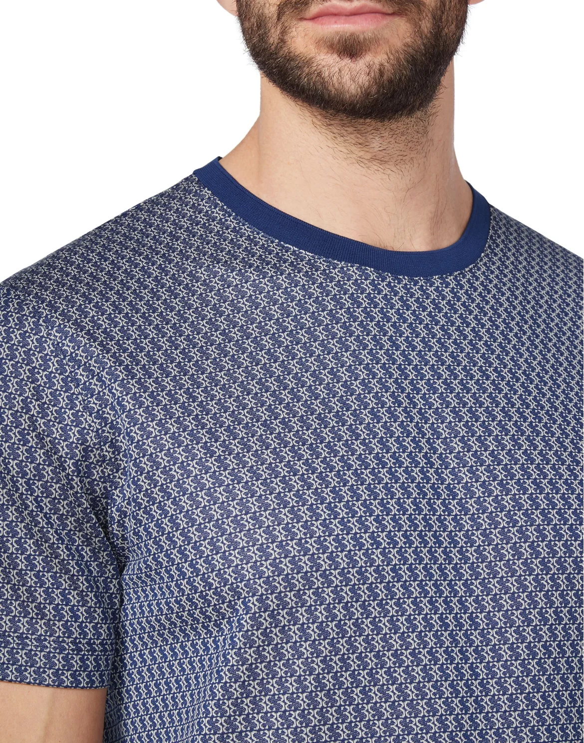 T-shirt Round Neck SS All over BB, цвет: Синий