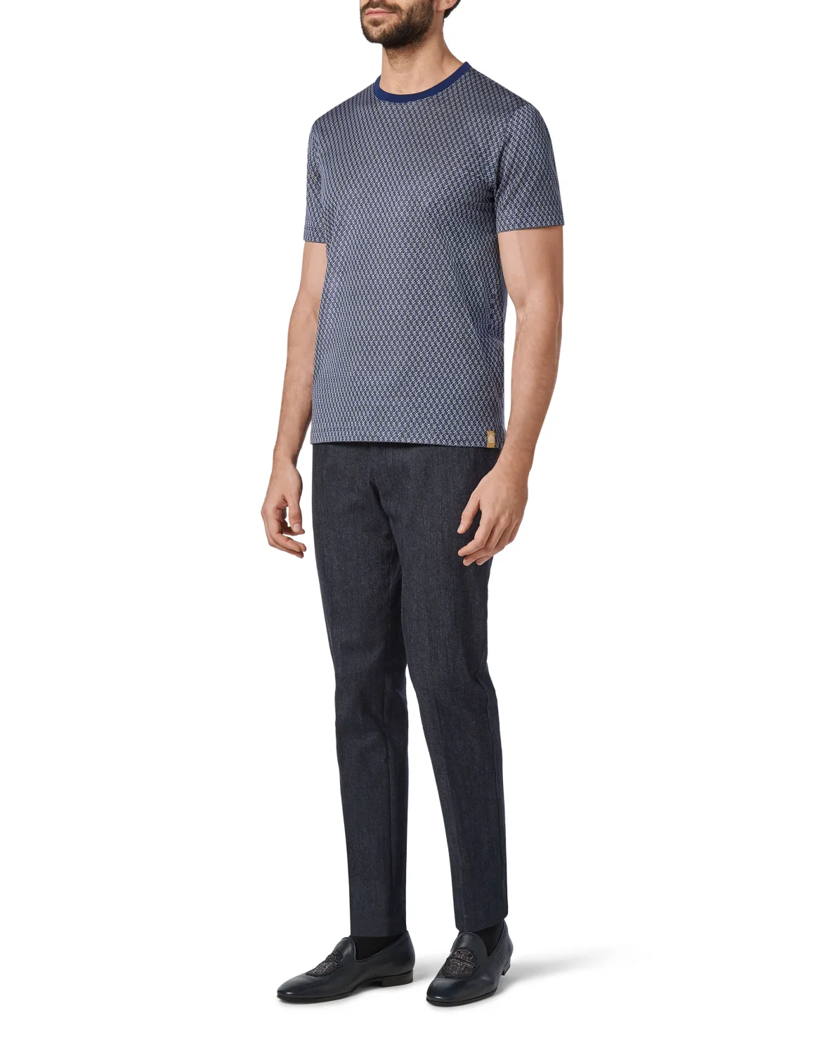 T-shirt Round Neck SS All over BB, цвет: Синий