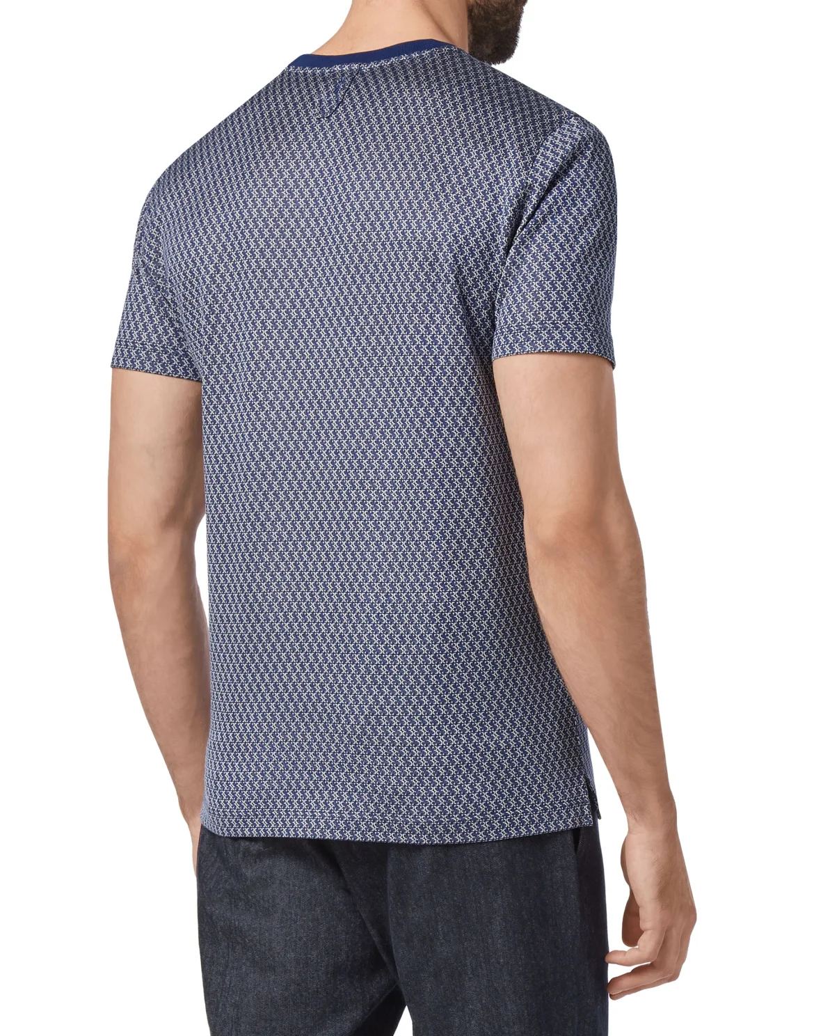 T-shirt Round Neck SS All over BB, цвет: Синий