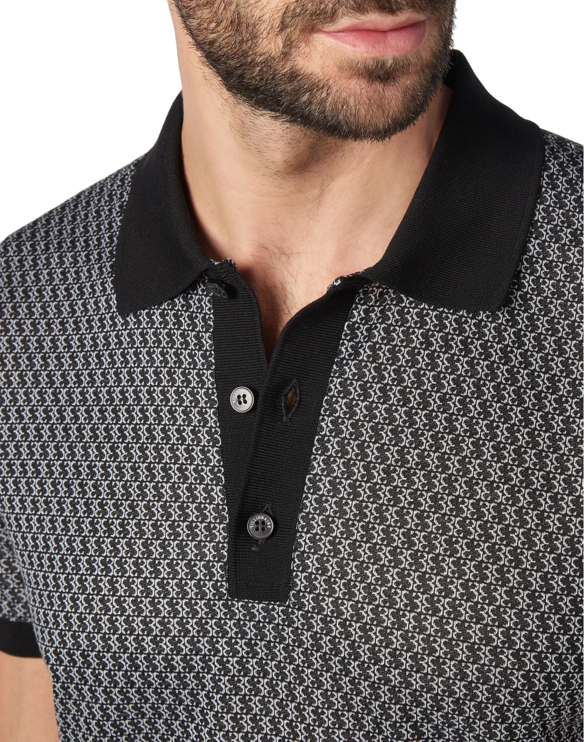 Polo shirt SS All over BB, цвет: Черный
