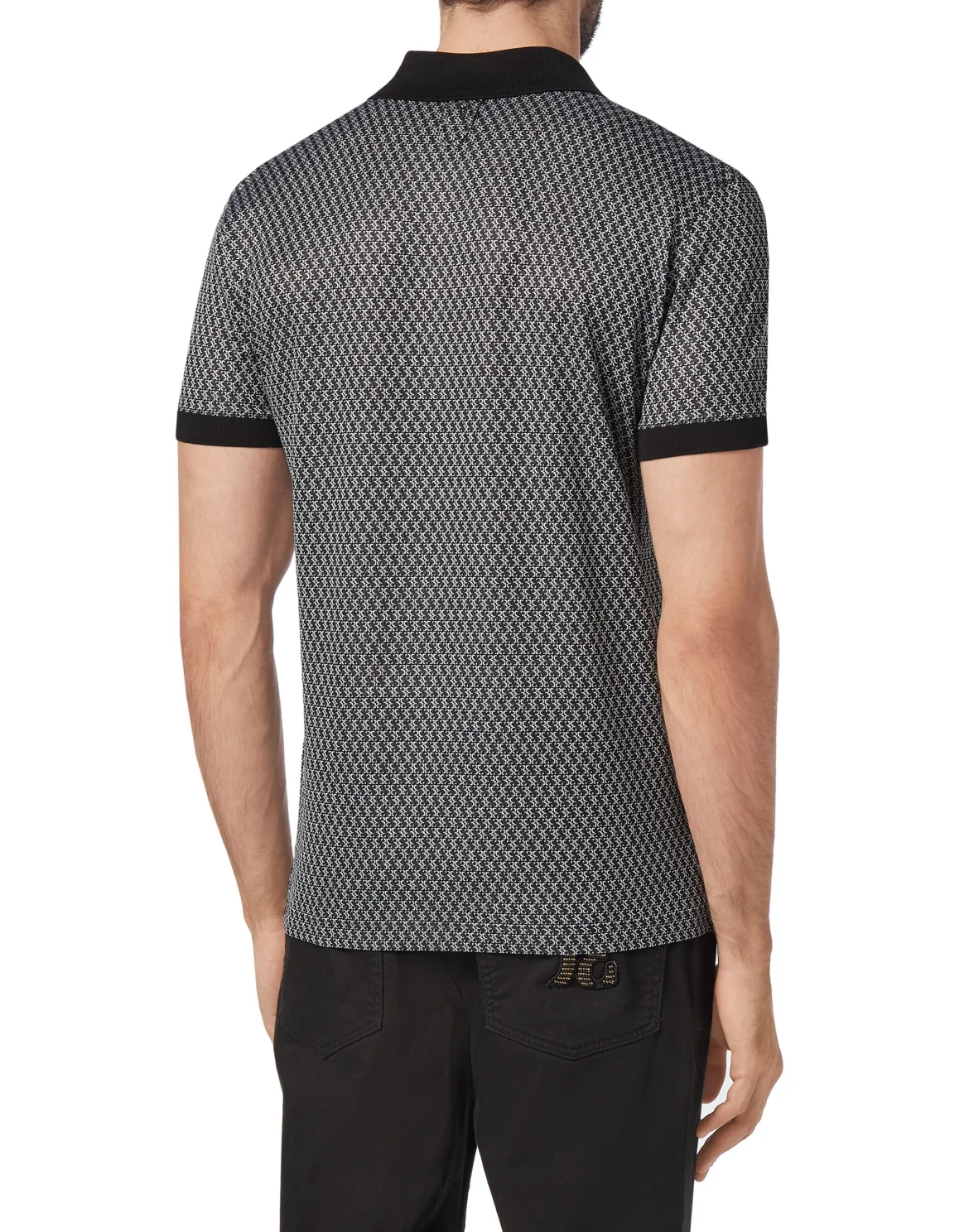 Polo shirt SS All over BB, цвет: Черный