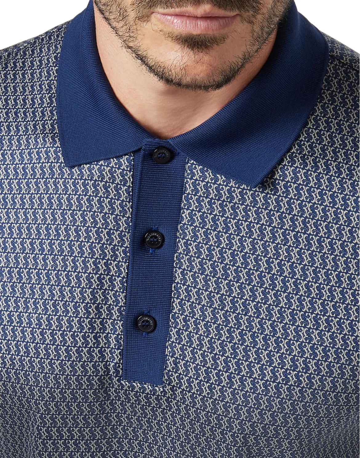 Polo shirt SS All over BB, цвет: Синий