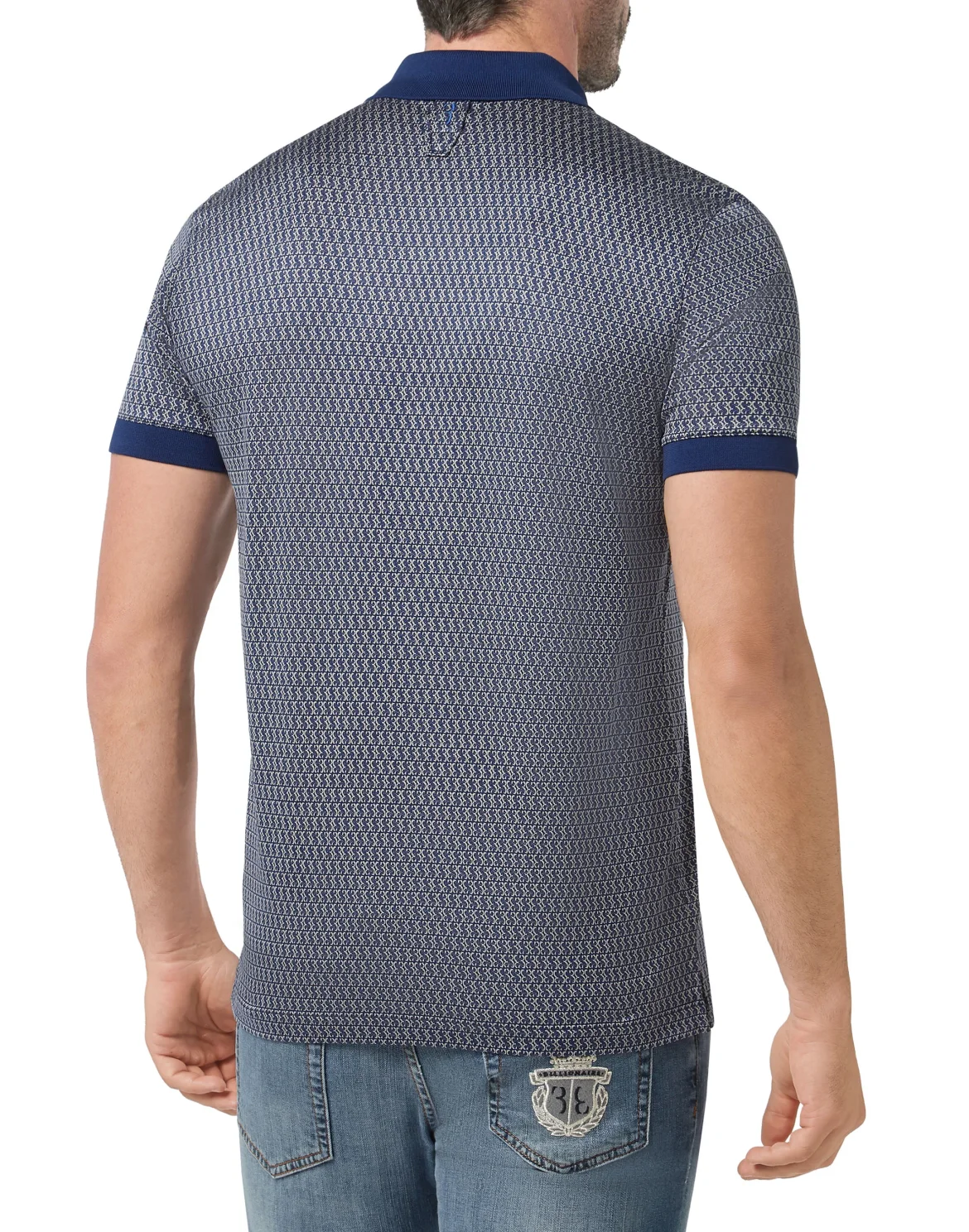 Polo shirt SS All over BB, цвет: Синий