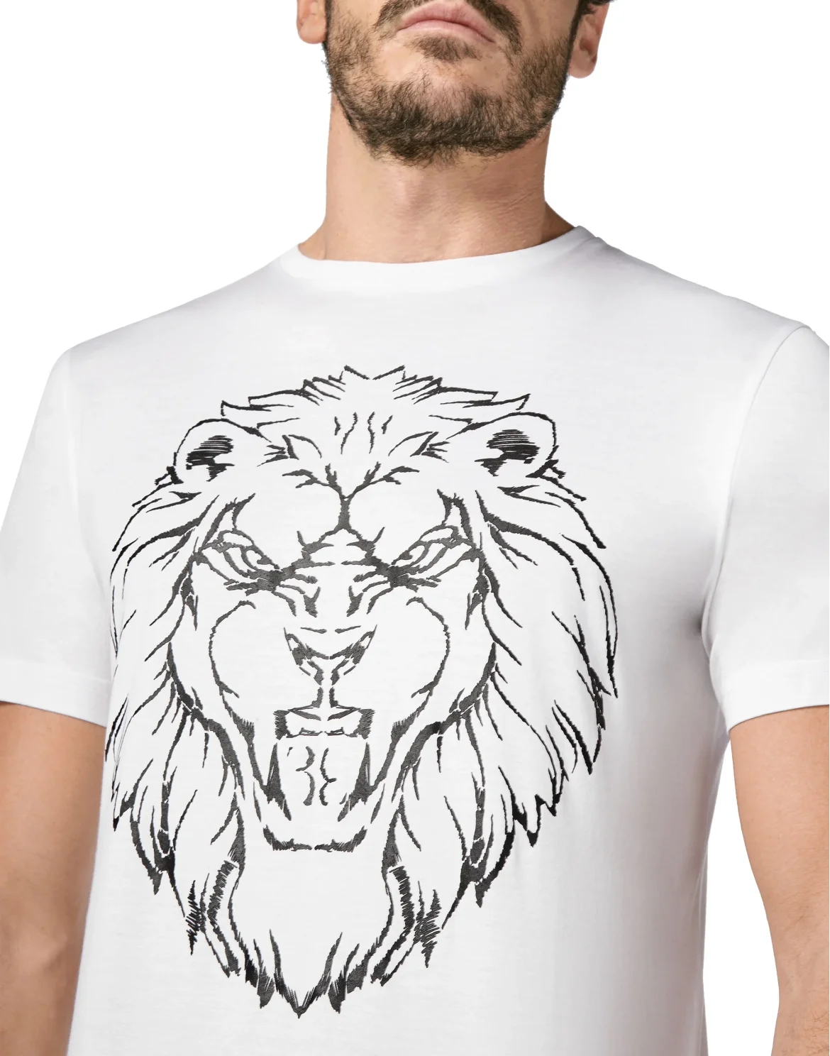 T-shirt Round Neck SS Lion, цвет: Белый