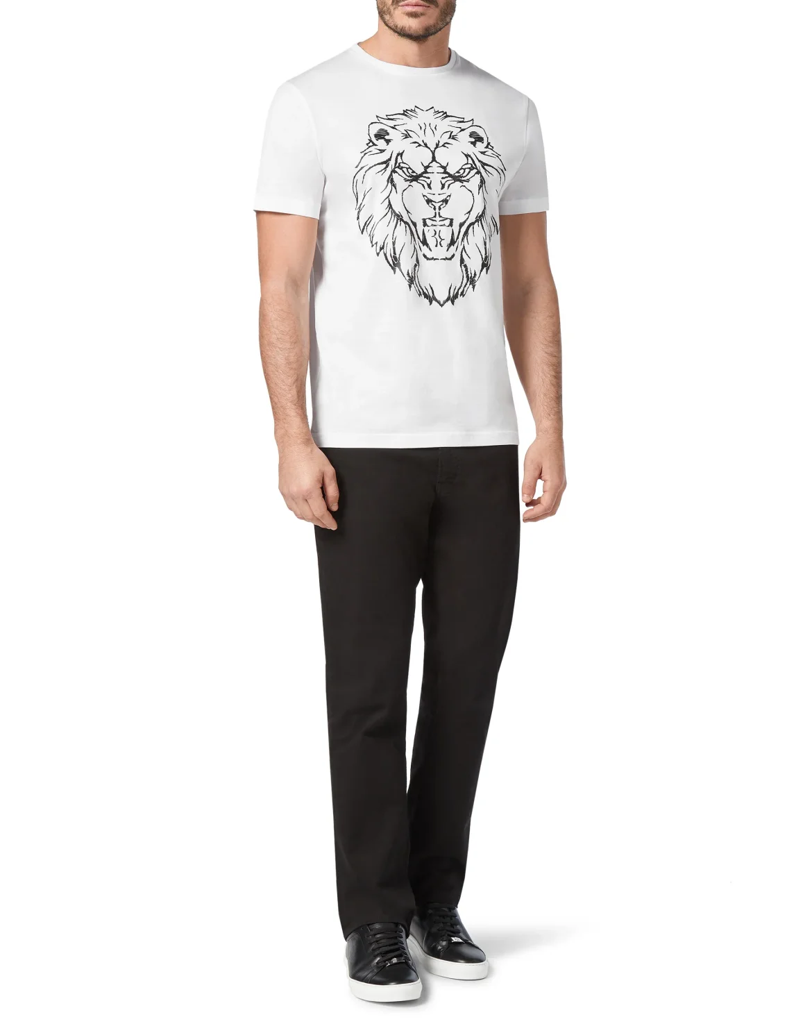 T-shirt Round Neck SS Lion, цвет: Белый