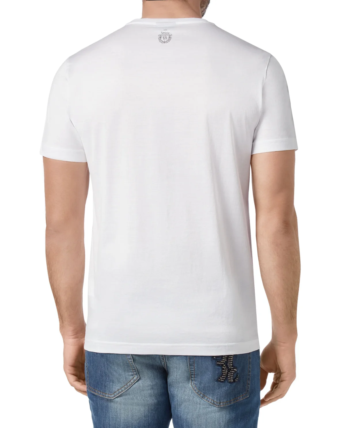 T-shirt Round Neck SS Marbled, цвет: Белый