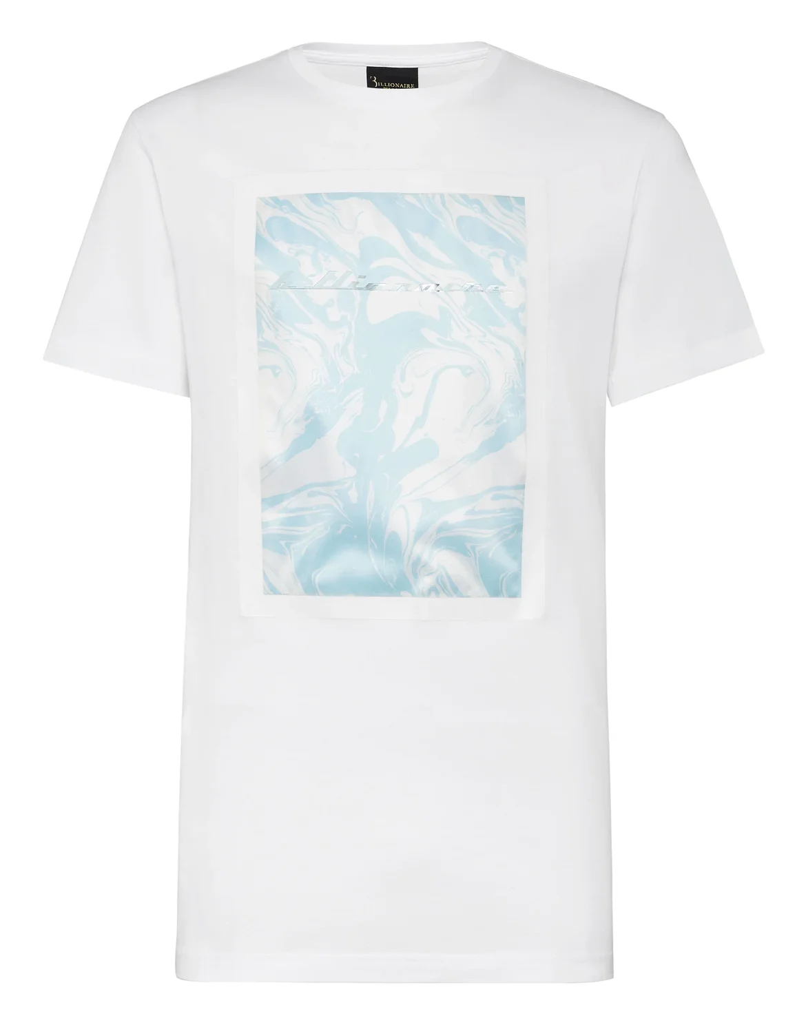 T-shirt Round Neck SS Marbled, цвет: Белый