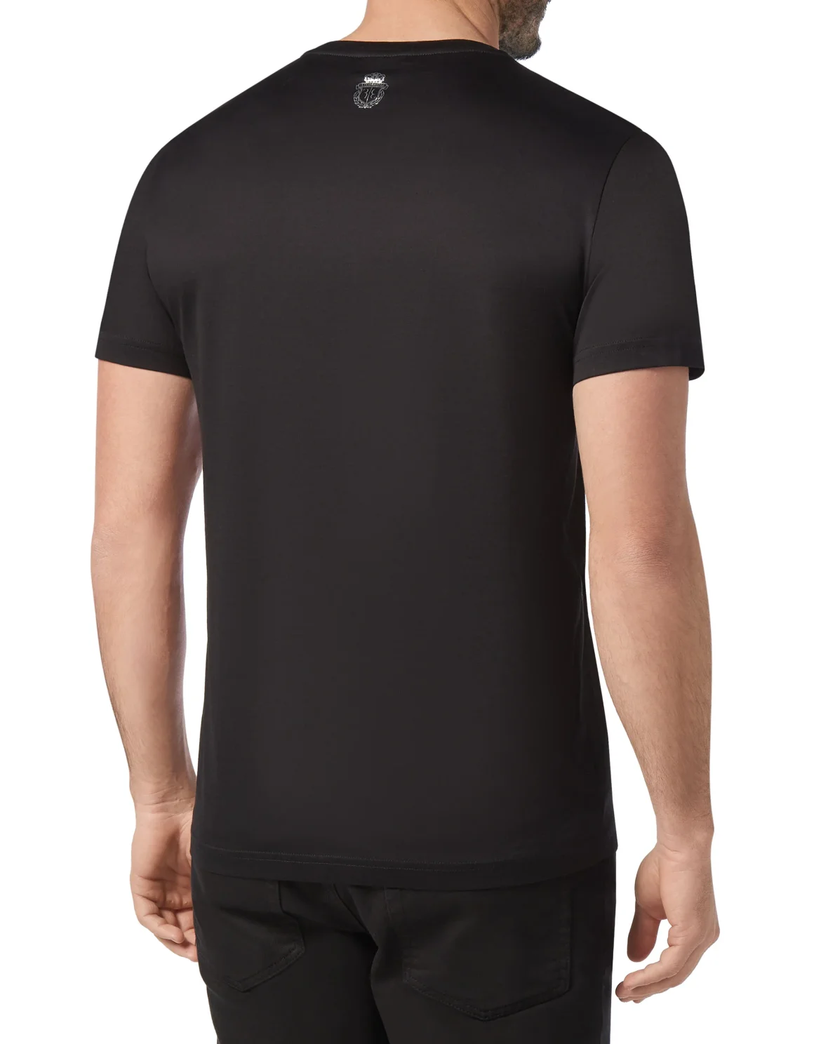 T-shirt Round Neck SS Marbled, цвет: Черный