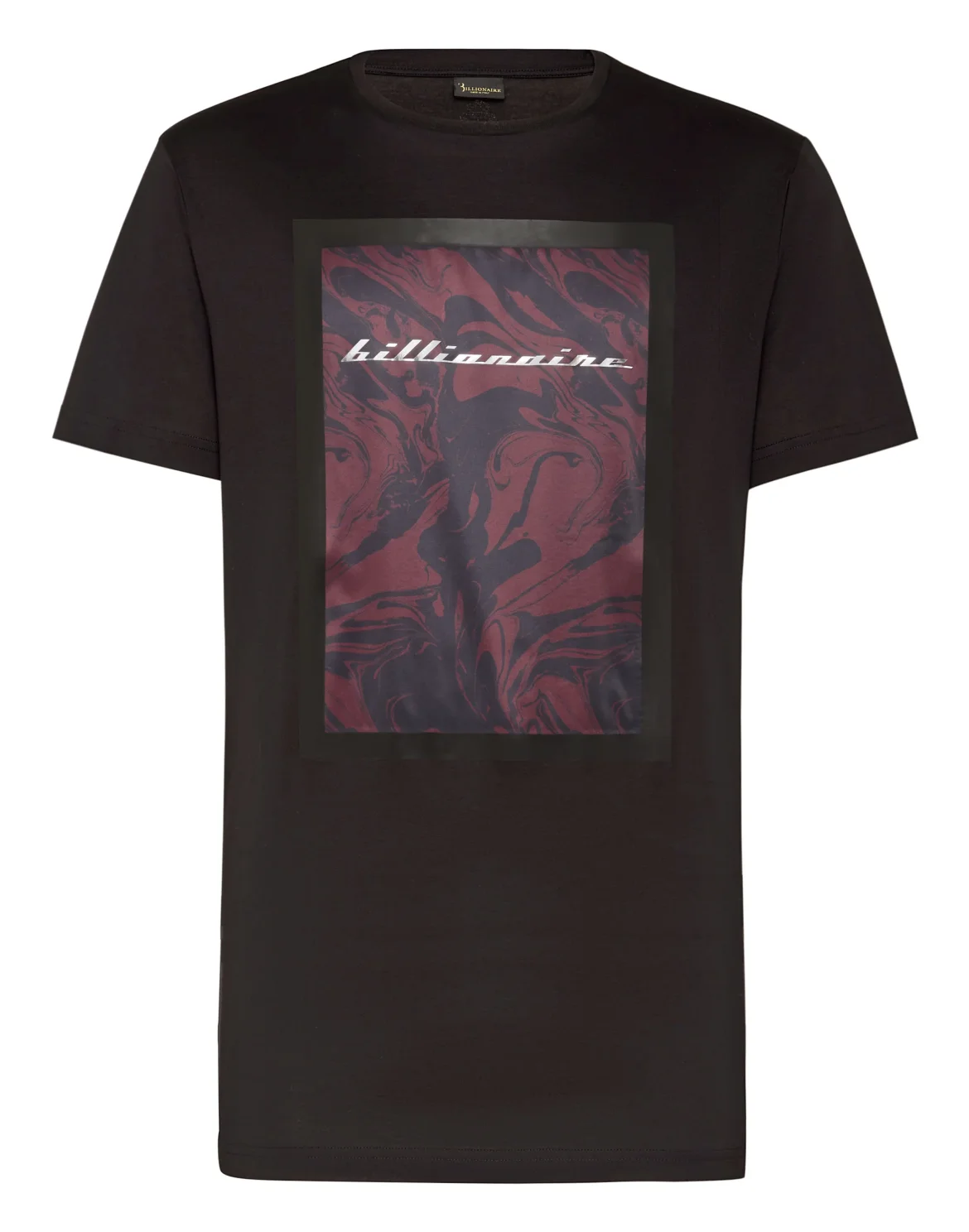 T-shirt Round Neck SS Marbled, цвет: Черный