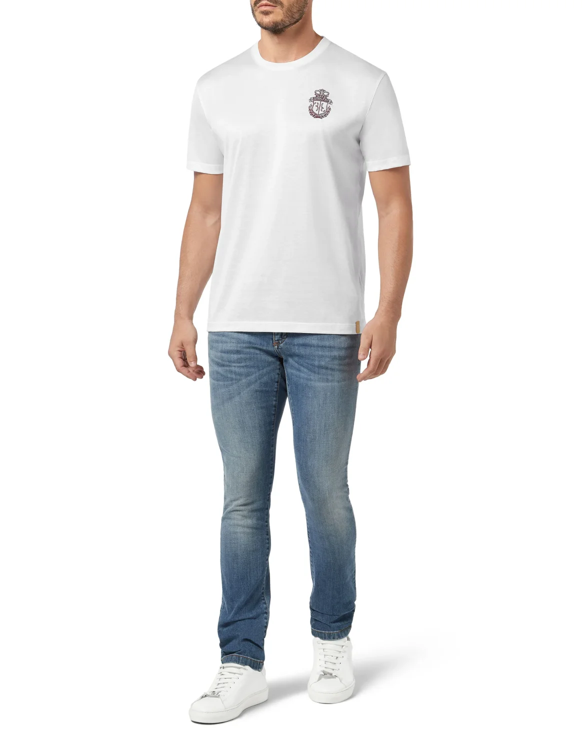 T-shirt Round Neck SS Crest, цвет: Белый