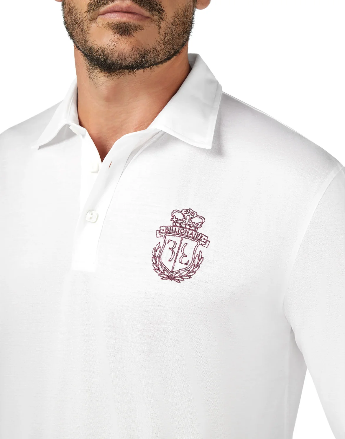 Polo shirt LS Crest, цвет: Белый