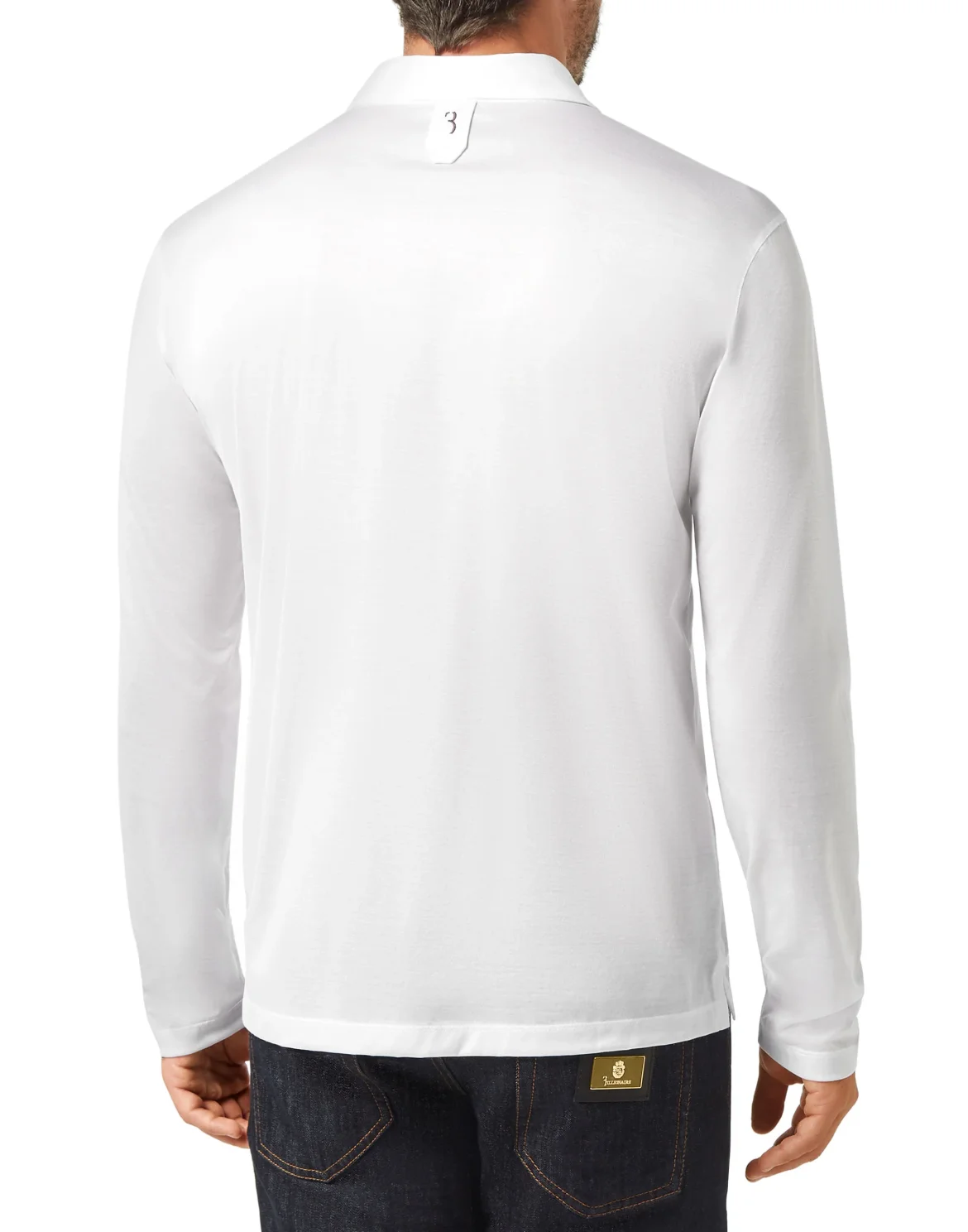 Polo shirt LS Crest, цвет: Белый