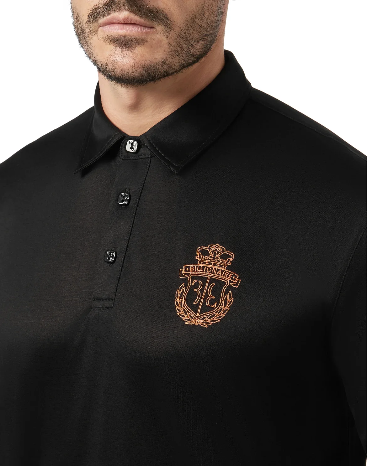 Polo shirt LS Crest, цвет: Черный
