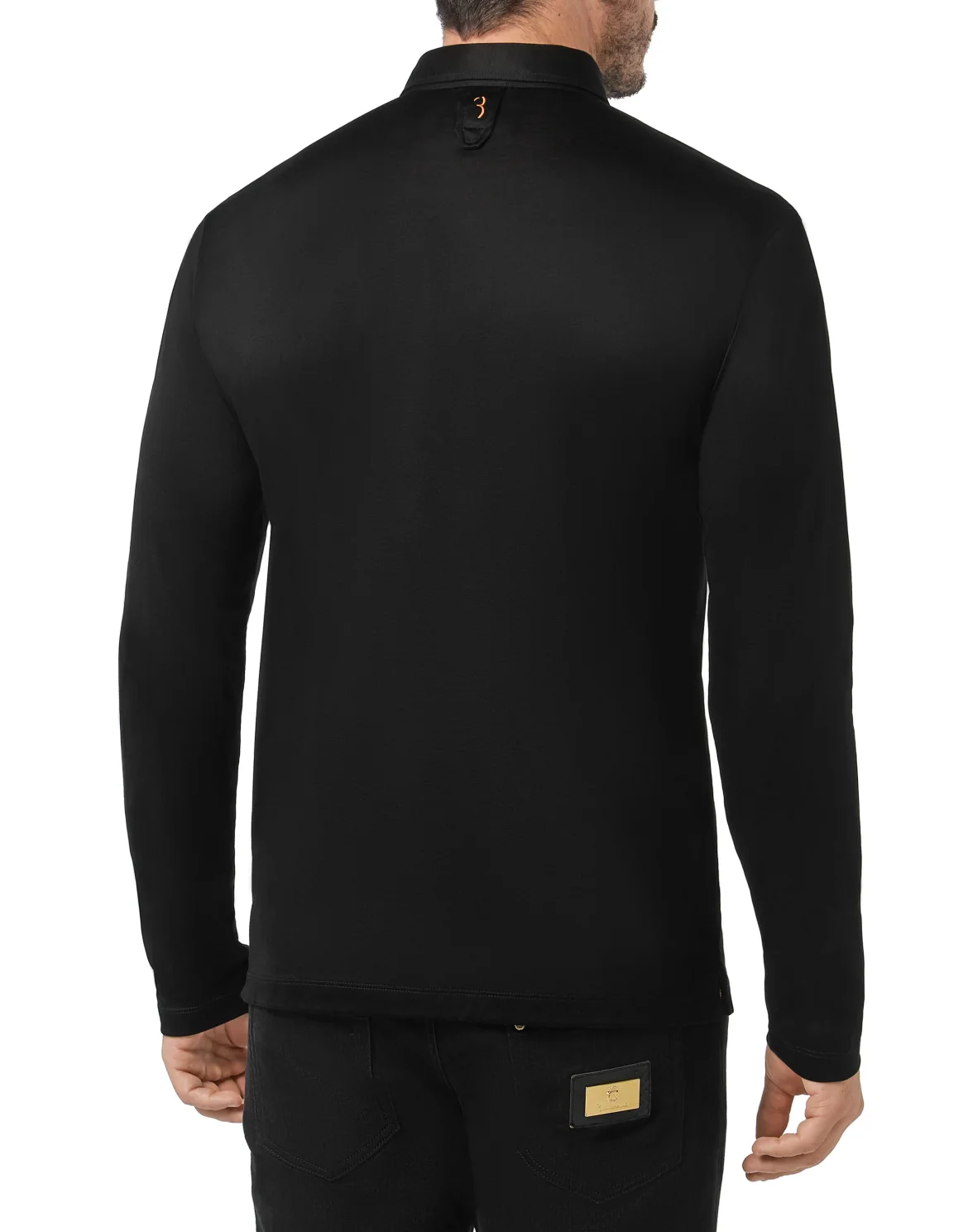 Polo shirt LS Crest, цвет: Черный