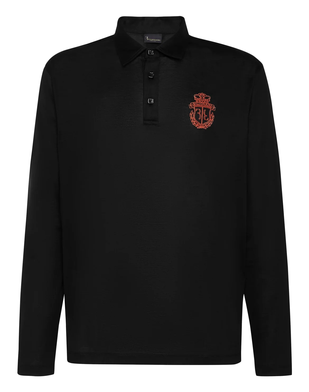 Polo shirt LS Crest, цвет: Черный