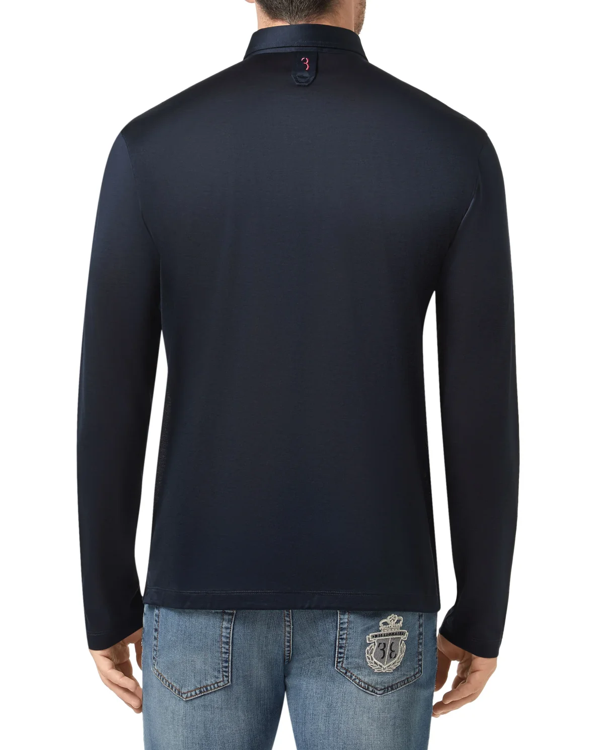 Polo shirt LS Crest, цвет: Синий