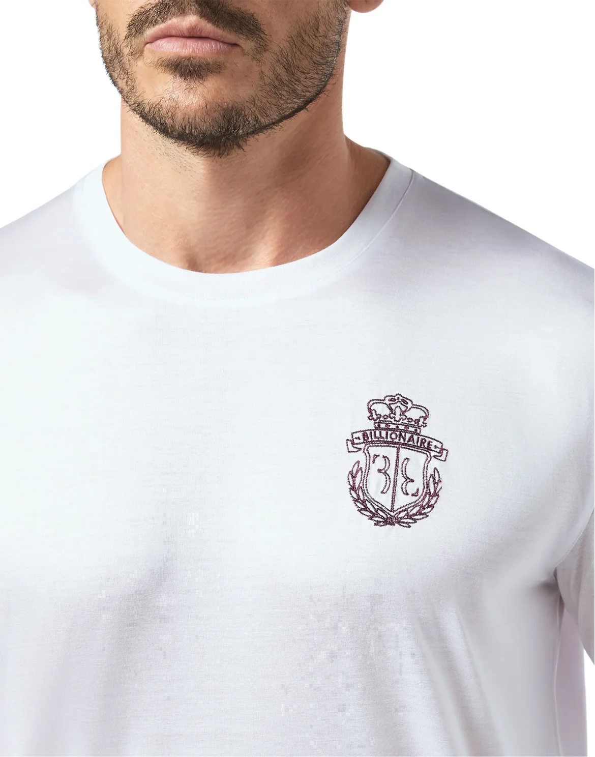 T-shirt Round Neck LS Crest, цвет: Белый