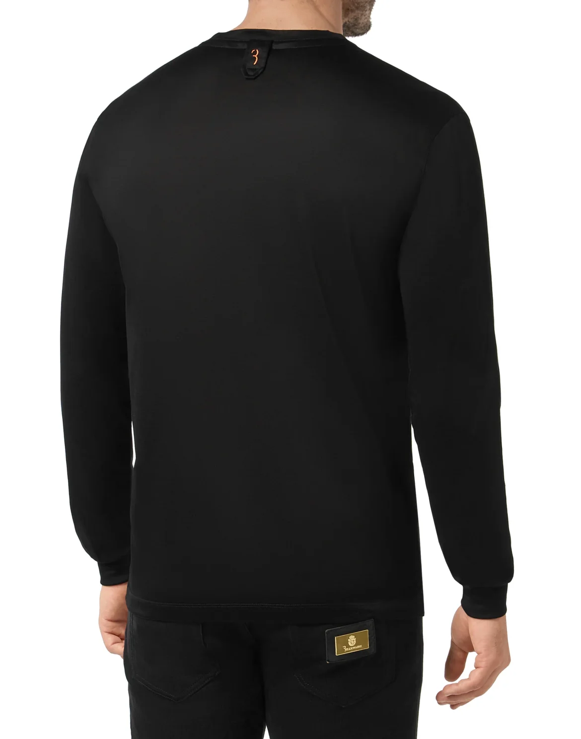 T-shirt Round Neck LS Crest, цвет: Черный