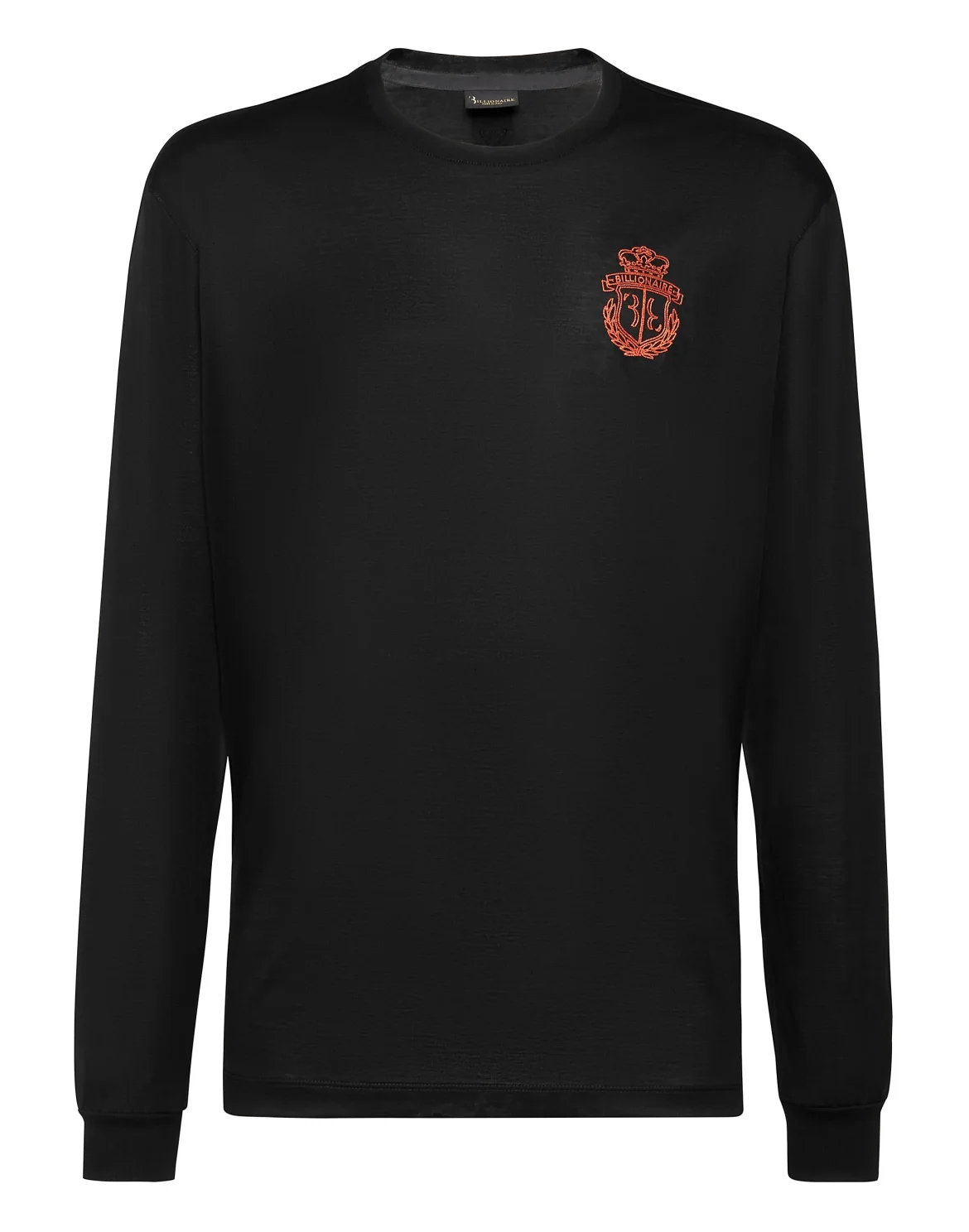T-shirt Round Neck LS Crest, цвет: Черный