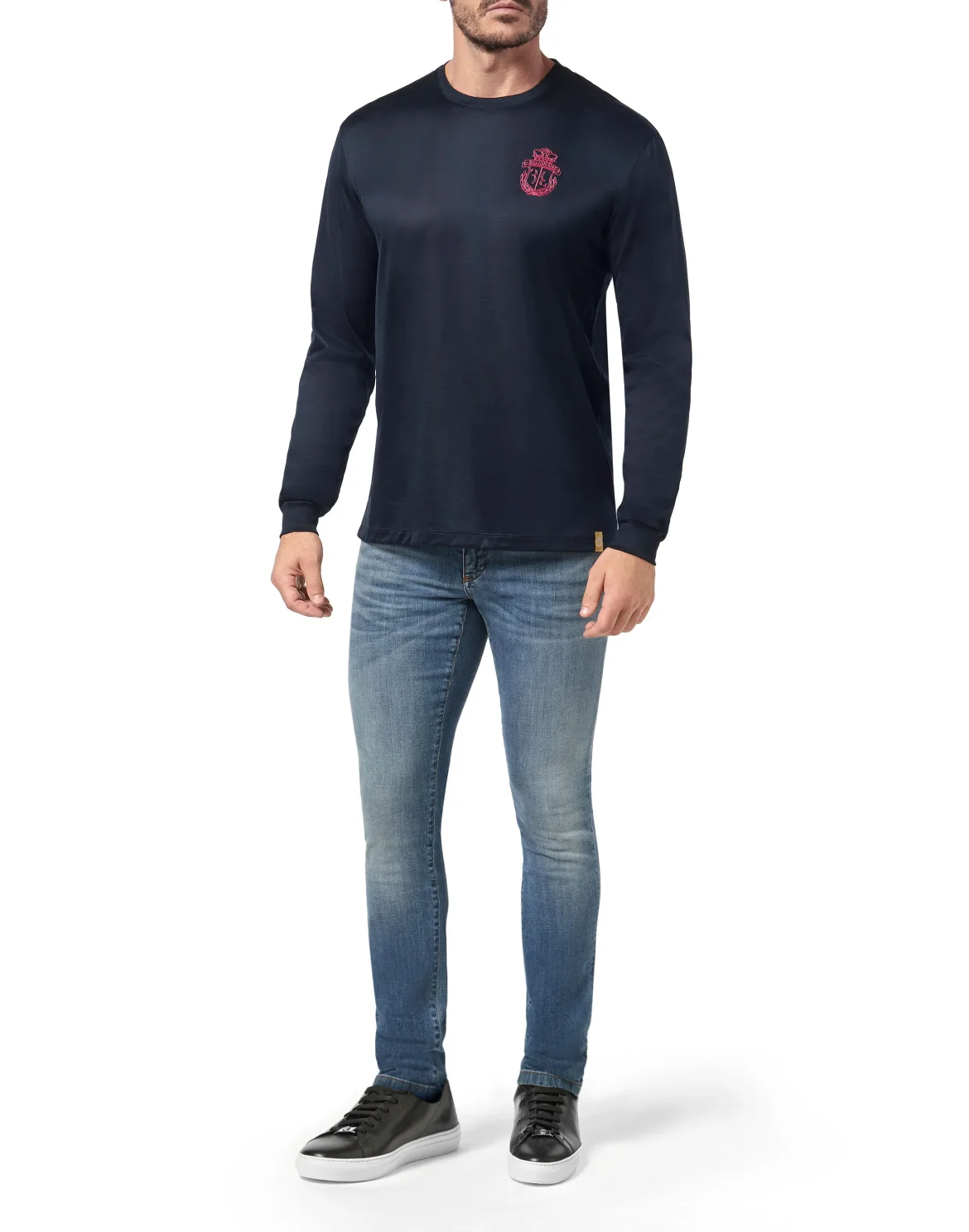 T-shirt Round Neck LS Crest, цвет: Синий