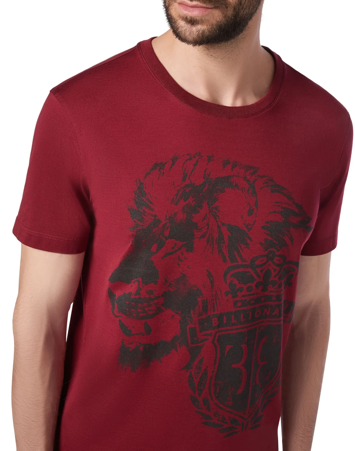 T-shirt Round Neck SS Lion, цвет: Красный