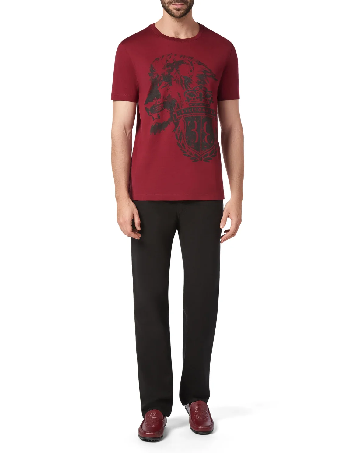 T-shirt Round Neck SS Lion, цвет: Красный
