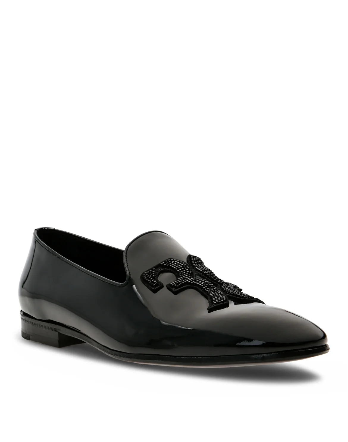 Loafers with Beads Double B, цвет: Черный