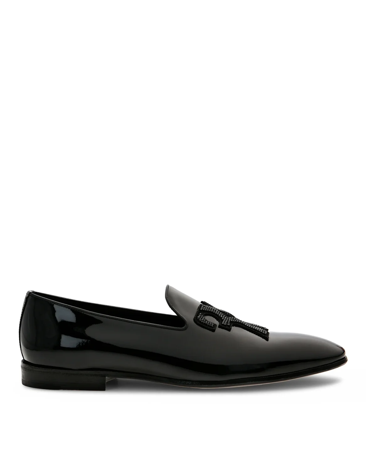 Loafers with Beads Double B, цвет: Черный