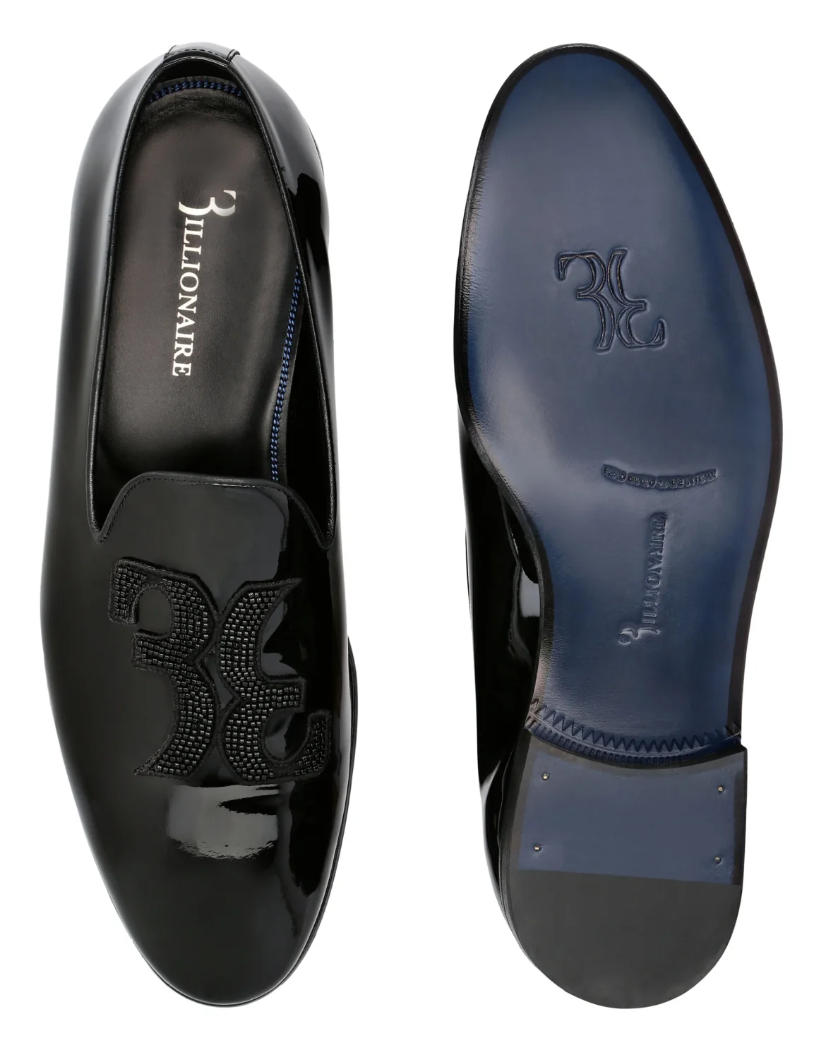 Loafers with Beads Double B, цвет: Черный