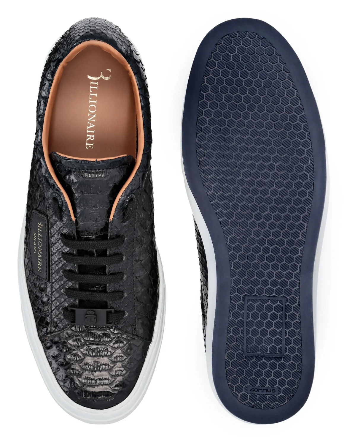 Python Lo-Top Sneakers Luxury, цвет: Черный