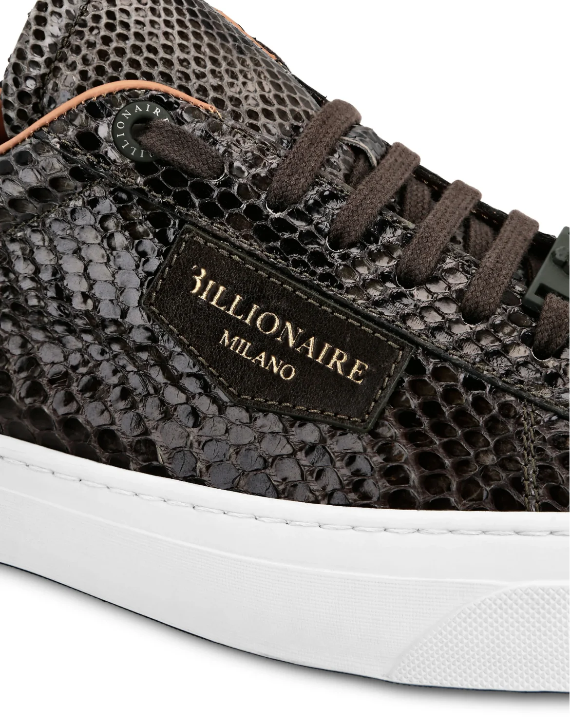Python Lo-Top Sneakers Luxury, цвет: Зеленый