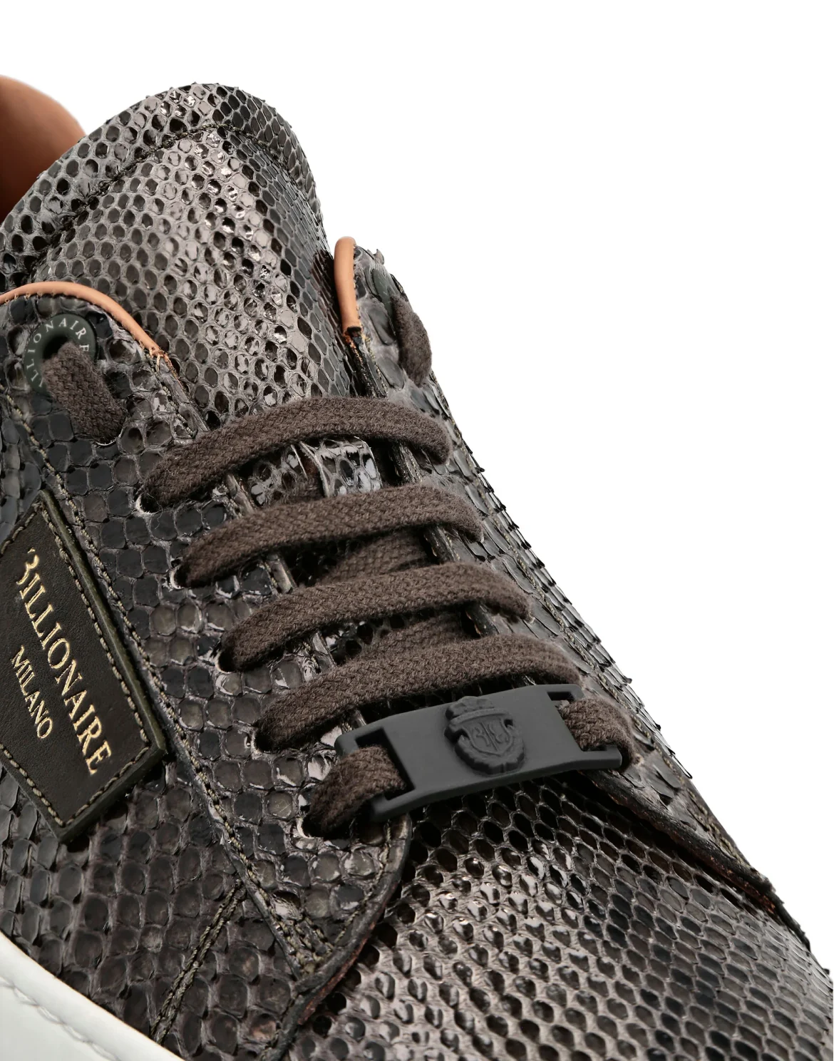Python Lo-Top Sneakers Luxury, цвет: Зеленый