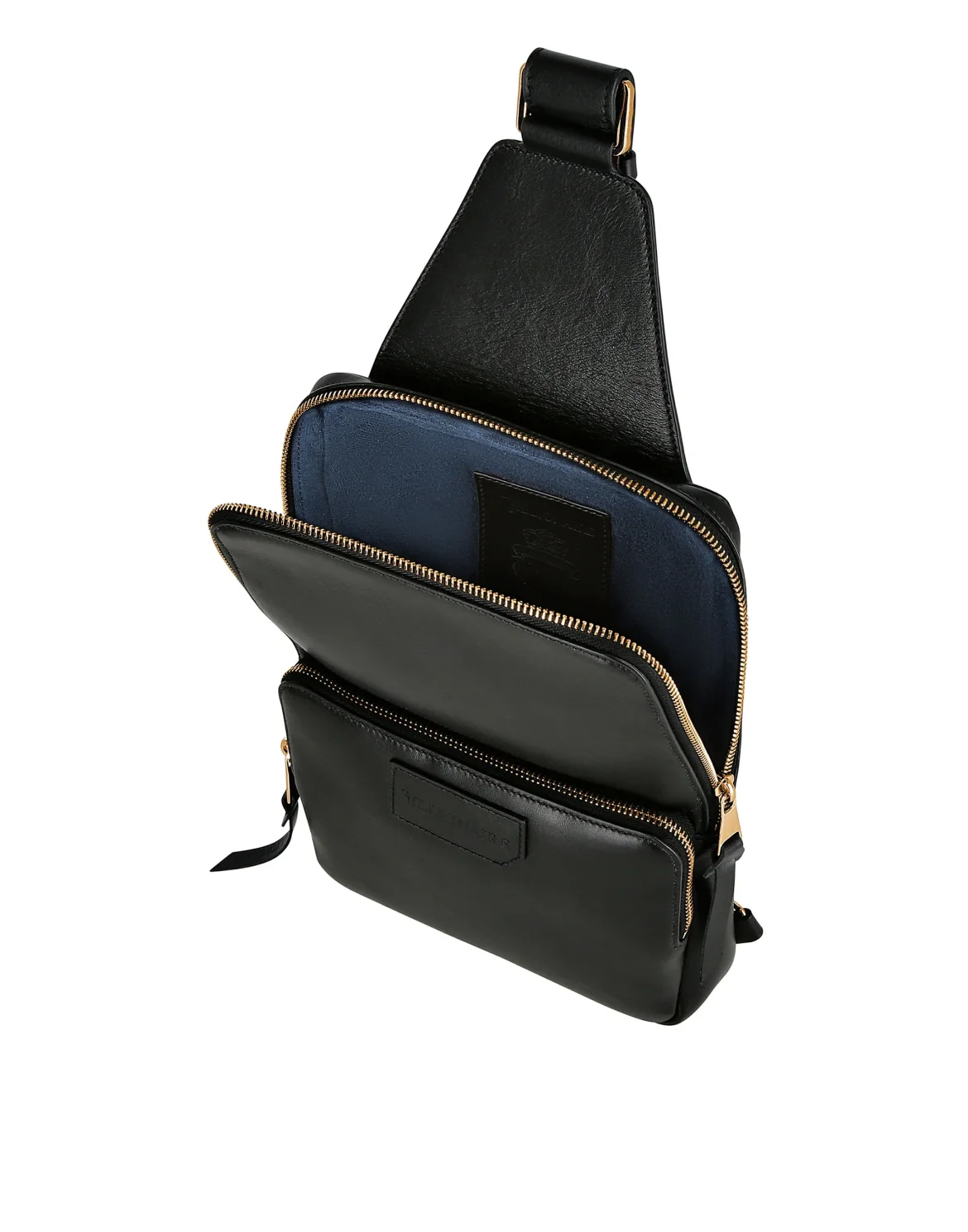 Leather Cross Body Istitutional, цвет: Черный