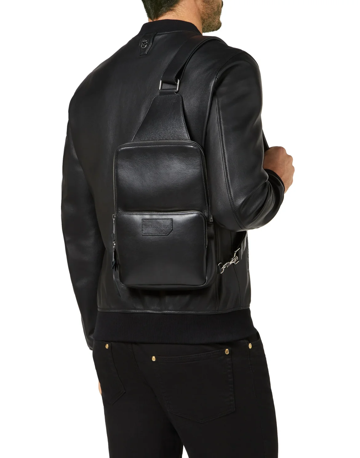 Leather Cross Body Istitutional, цвет: Черный