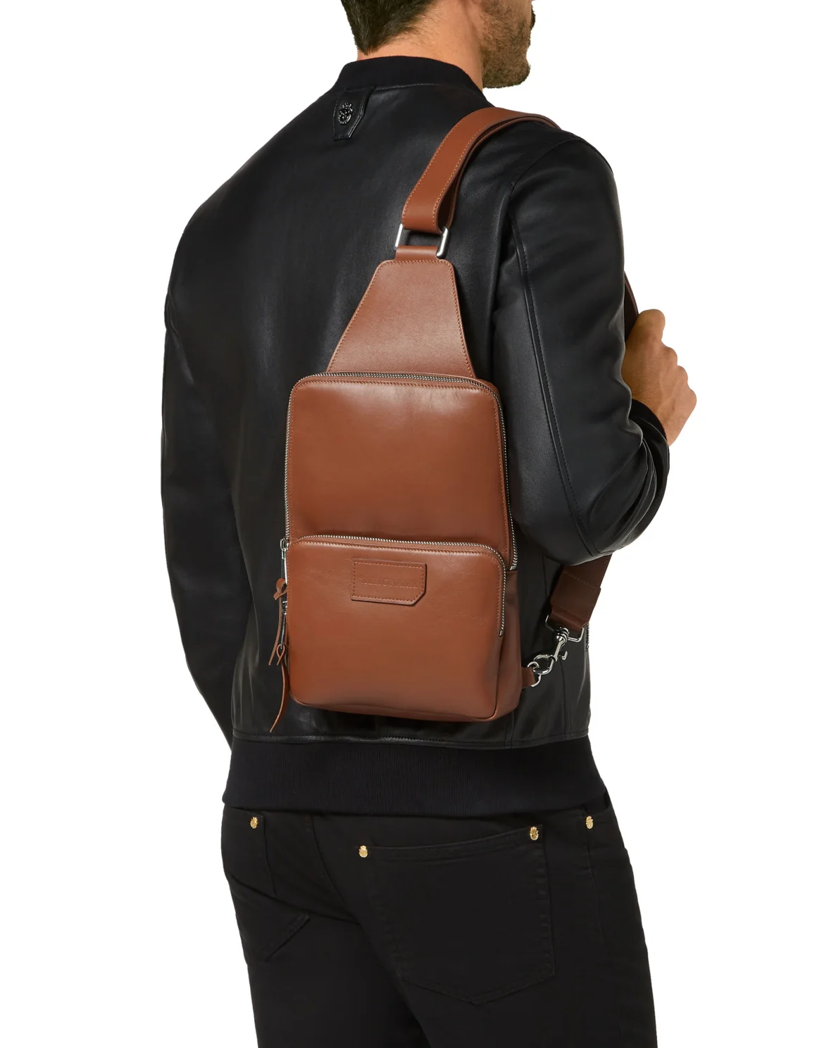 Leather Cross Body Istitutional, цвет: Коричневый
